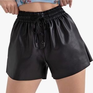 Amazon Faux Leather Shorts